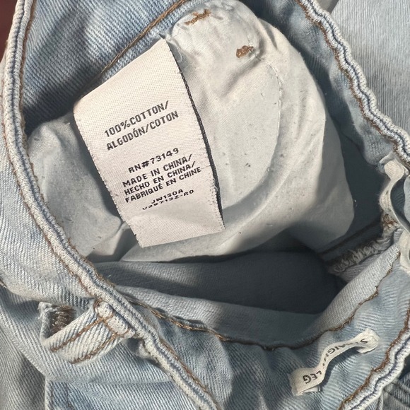 BBJ Los Angeles Women's Size 5/27‎ Light Wash Denim Straight Leg Cargo Pants - Picture 4 of 7